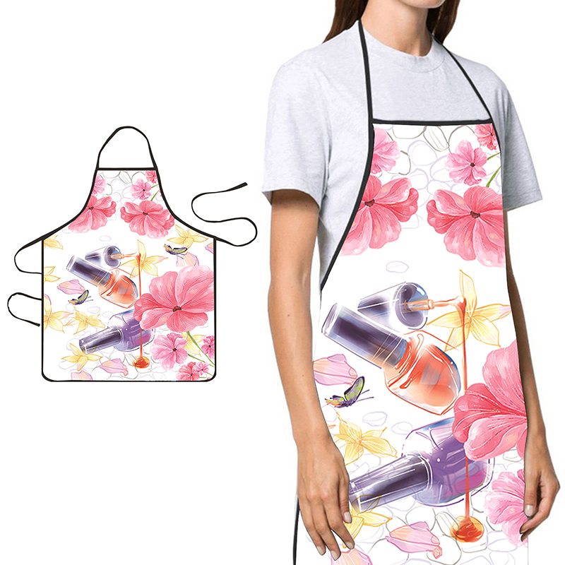 Kitchen Baking Cooking - 〔YS1〕Celemek Wanita Motif Cat Kuku untuk