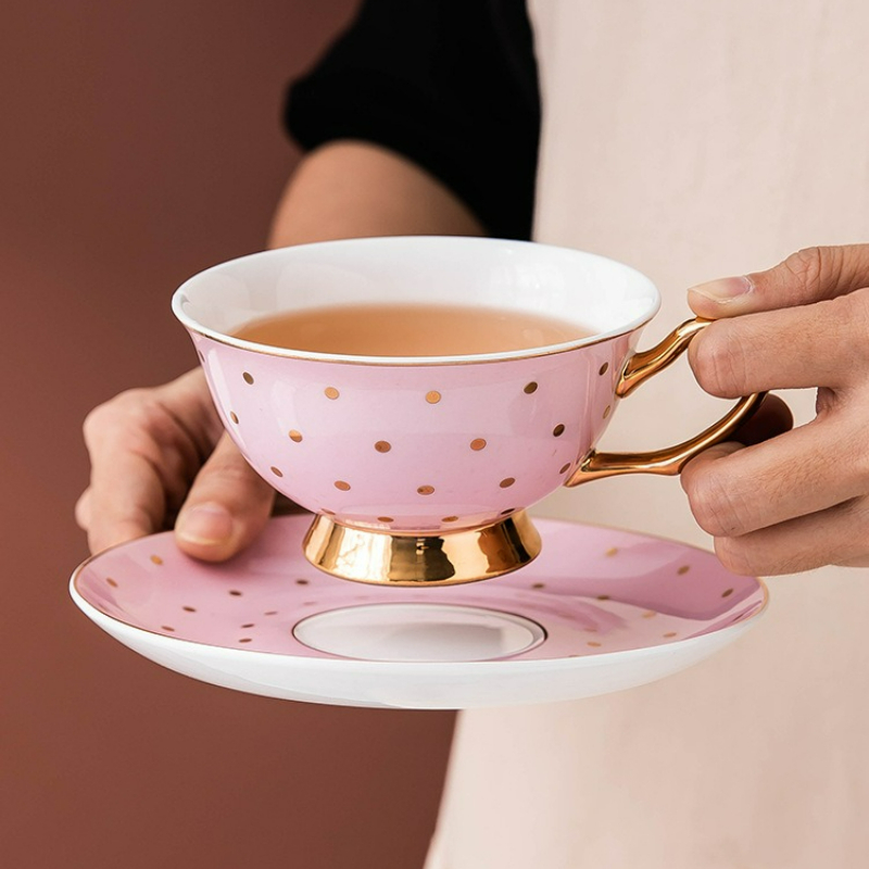 Kitchen Baking Utensil Set - Mug Kopi Keramik Warna Pink dengan