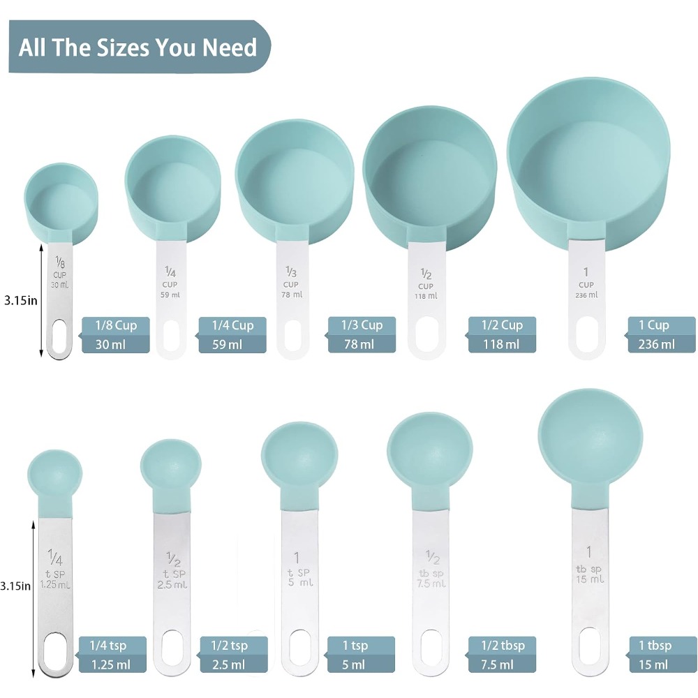 Baking (Kitchen Ingredient) - Set Gelas Ukur dan Sendok Stainless