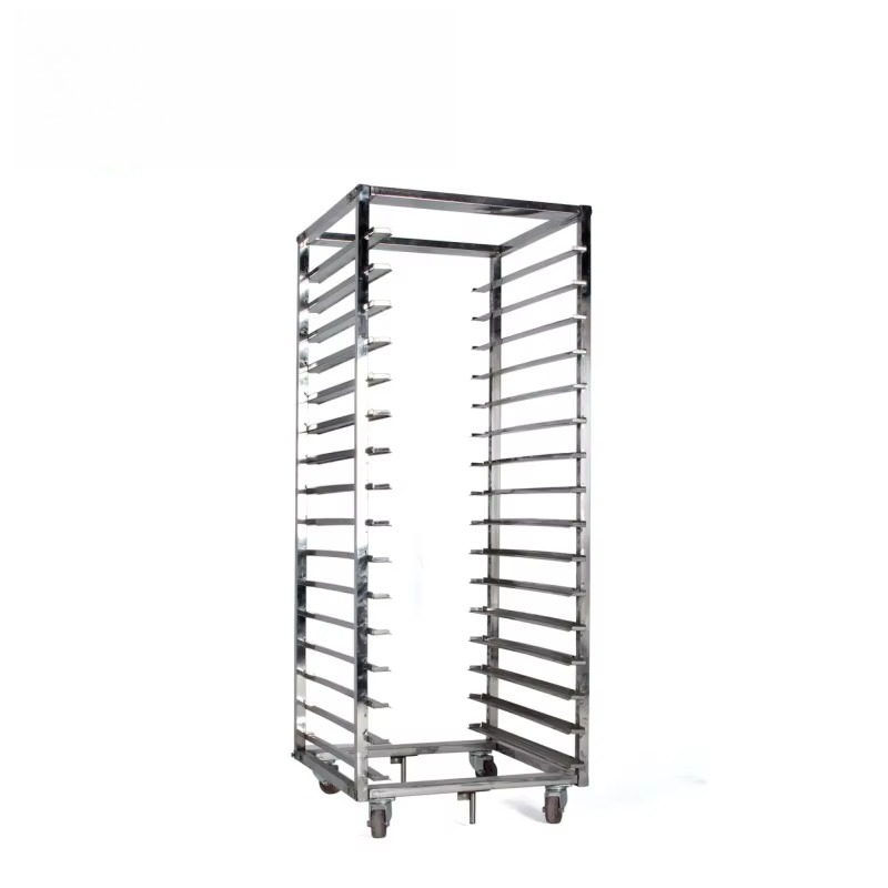 Kitchen Baking Trolley - Rak Troli Oven Roti dari Baja