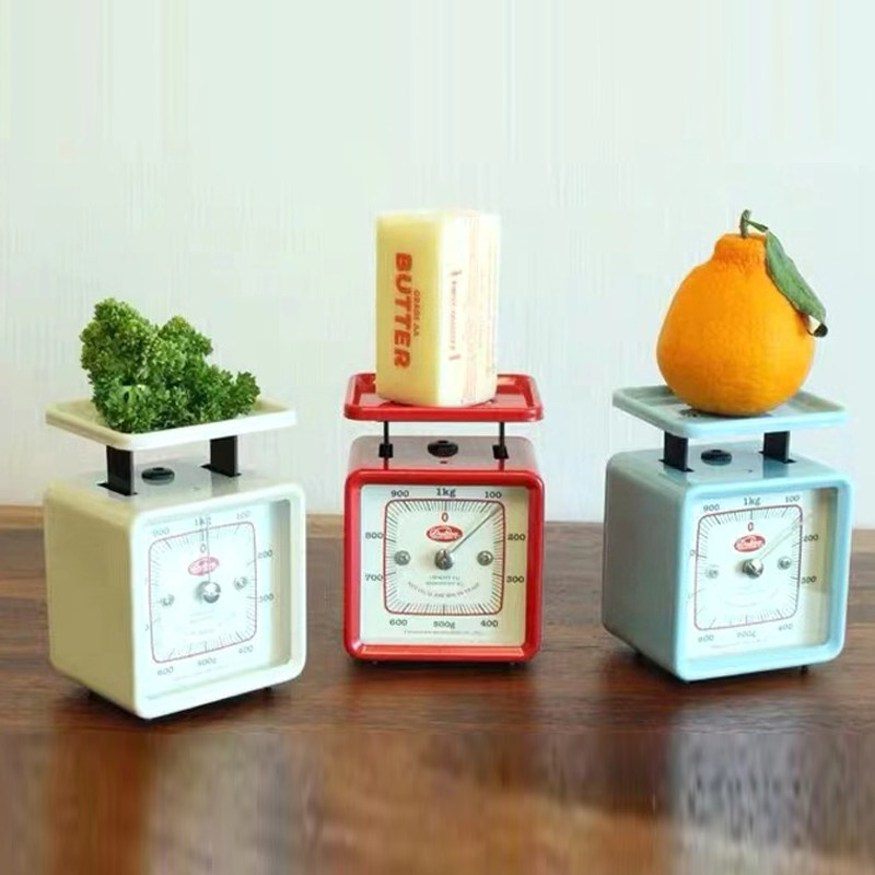 Baking (Kitchen Ingredient) - Timbangan Dapur Mini Logam Vintage, Timbangan