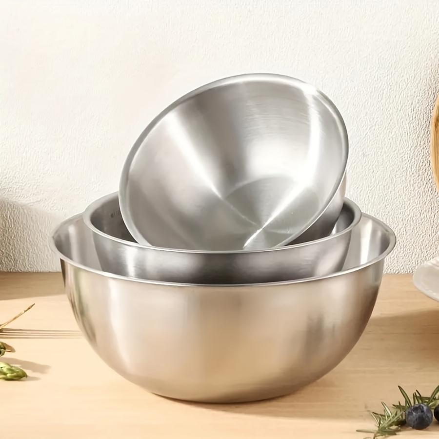Kitchen Baking Cooking - 3 Buah Set Mangkuk Salad Baja