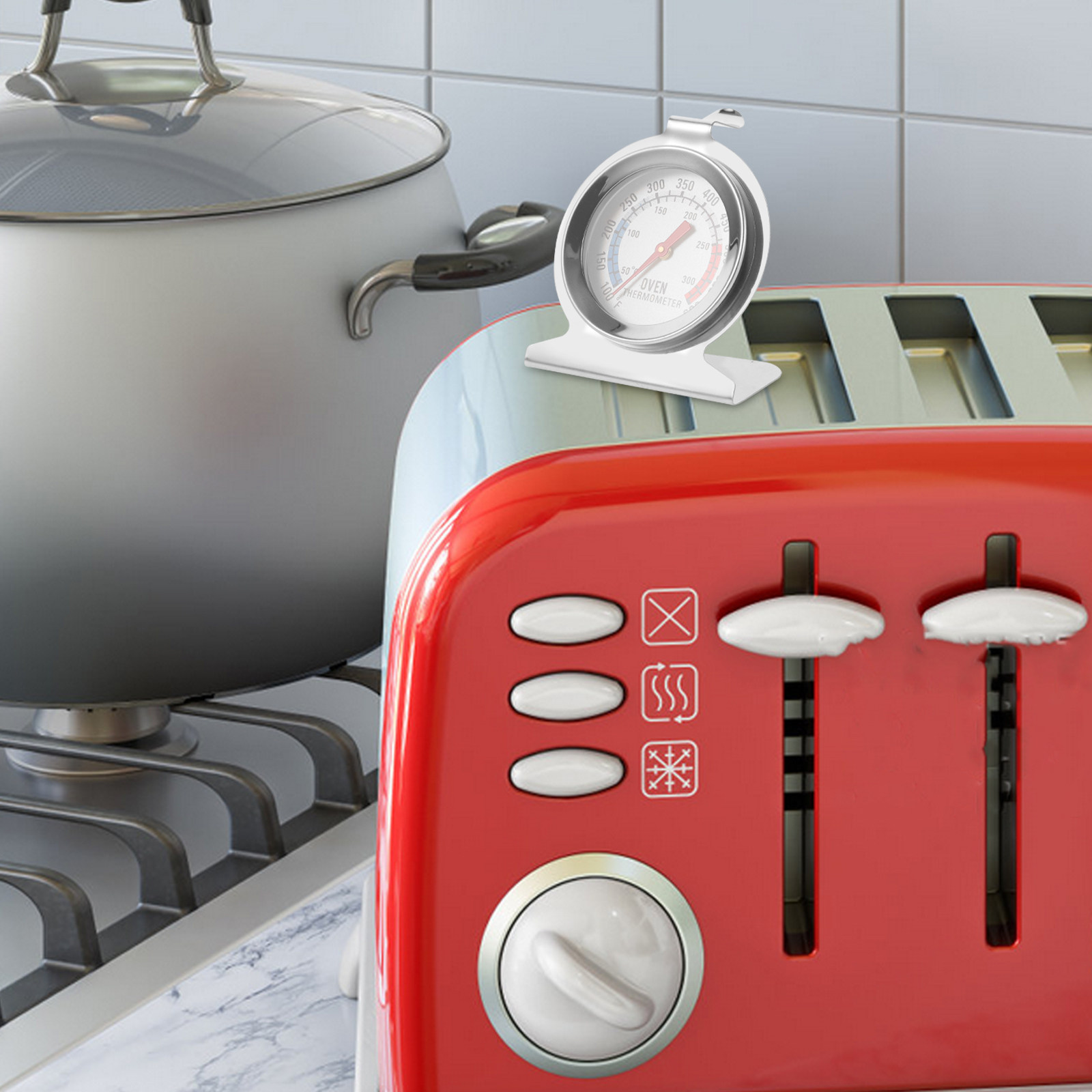 Kitchen Baking Cooking - 2Pcs Termometer Oven Stainless Steel Multi-Fungsi