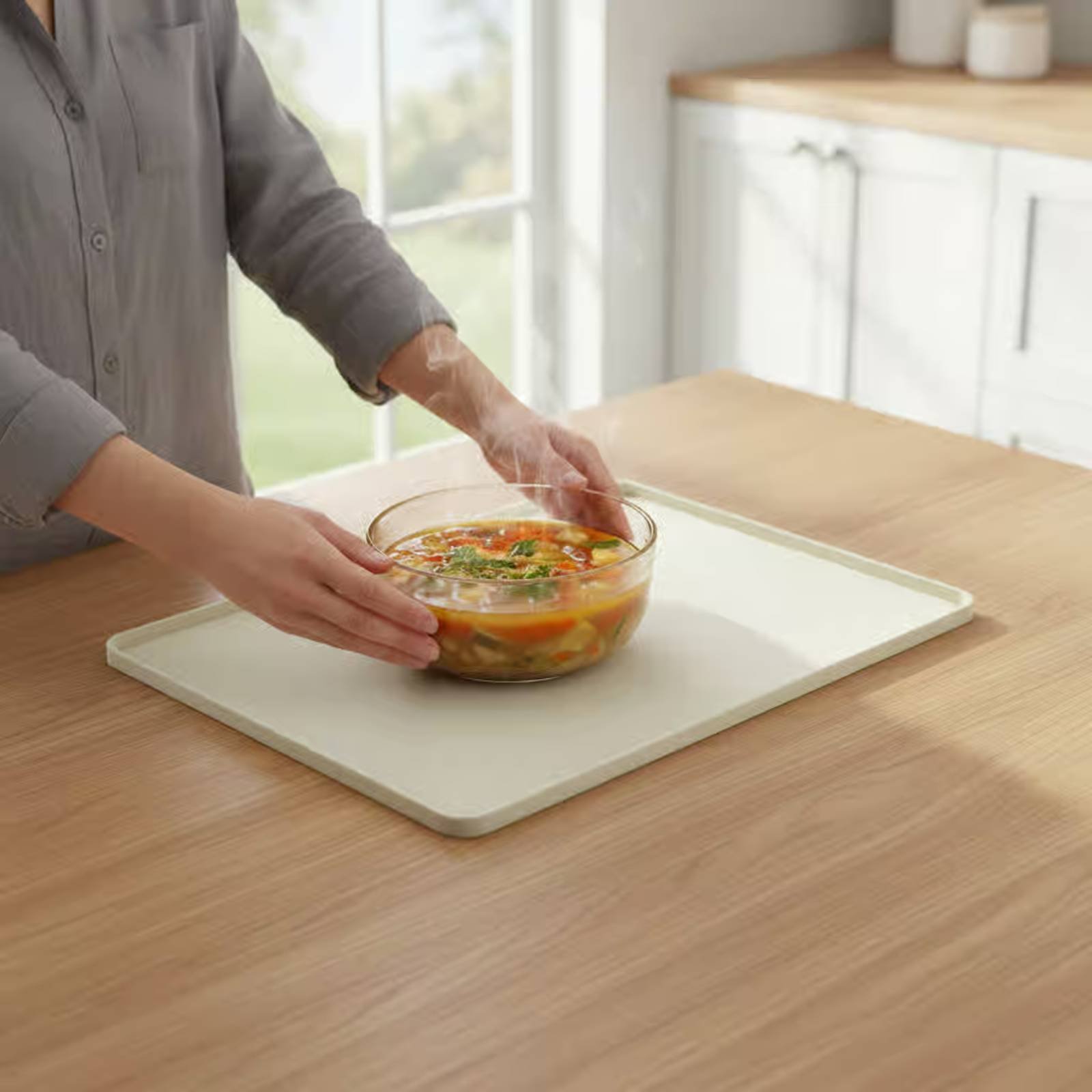 Kitchen Baking Trays - Alas Silikon untuk Microwave, Pelindung Atas