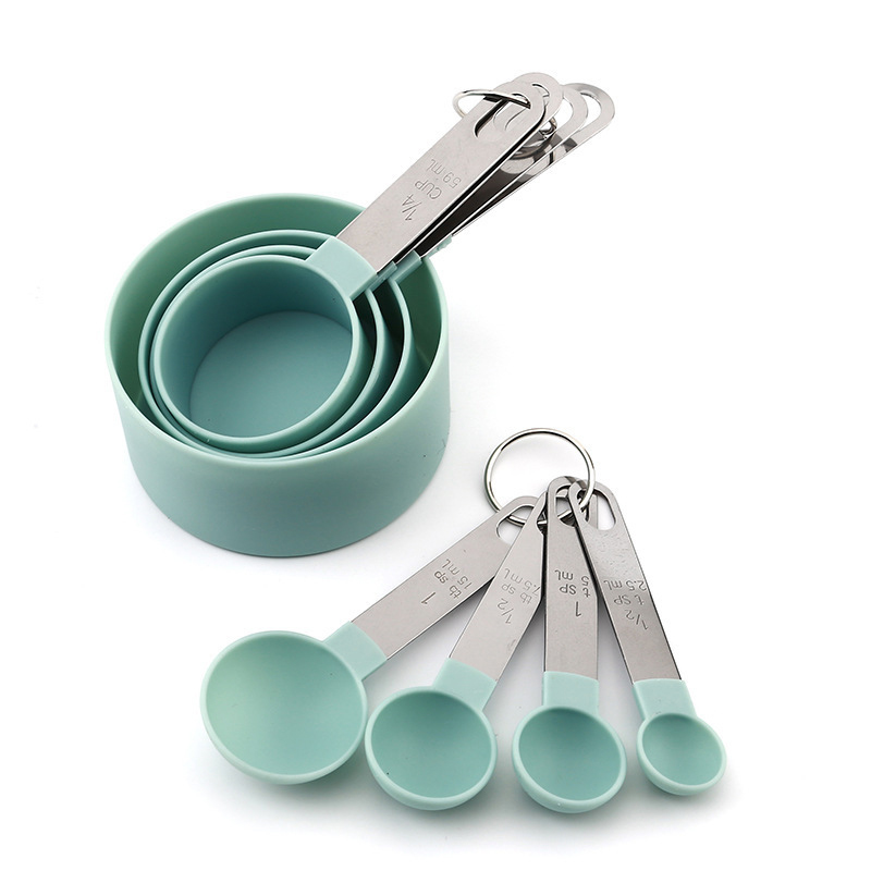 8 buah Set gelas ukur sendok u - Kitchen Baking Utensil Set ulasan dan harga