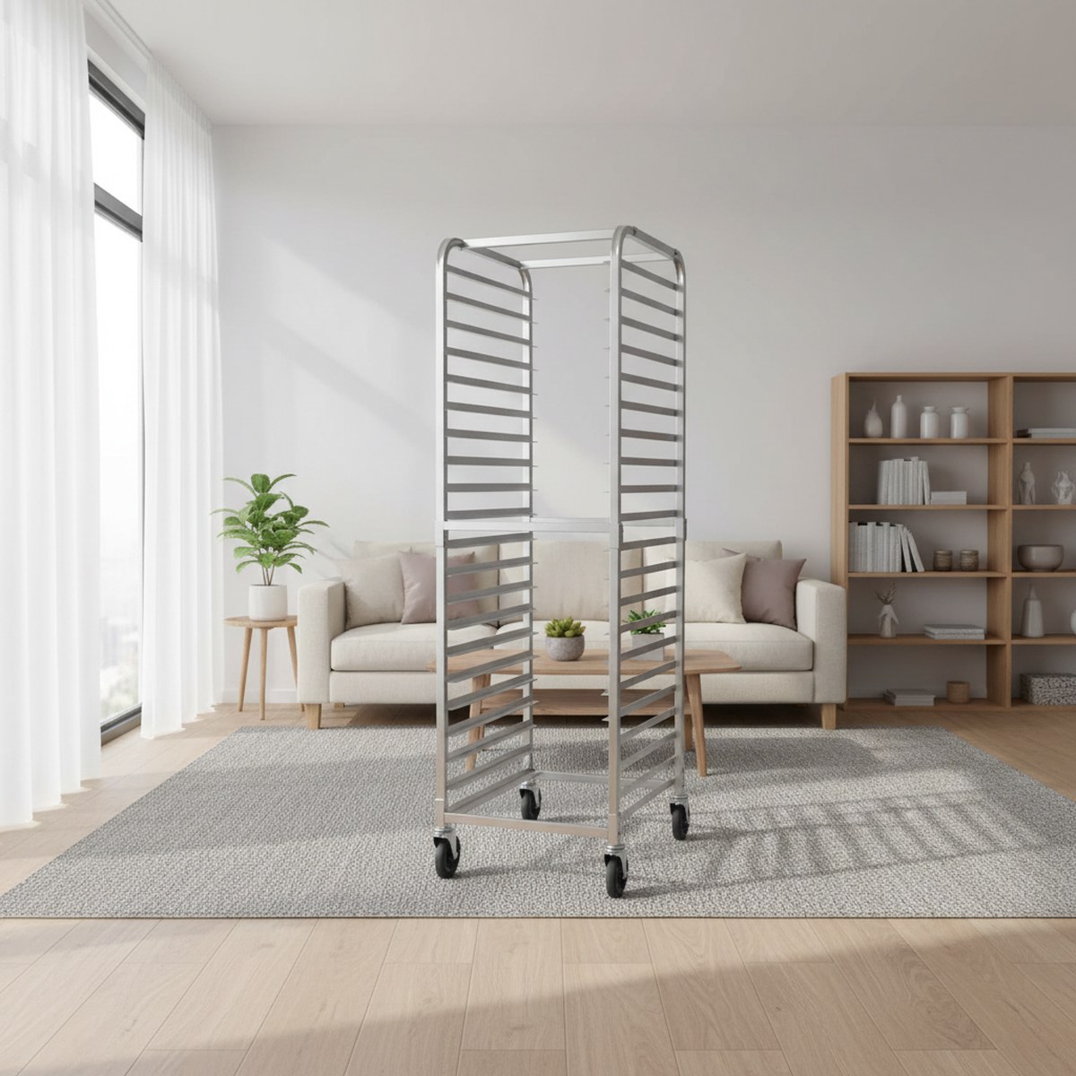 Rak Roti Komersial 20 Tingkat, - Kitchen Baking Trolley ulasan dan harga