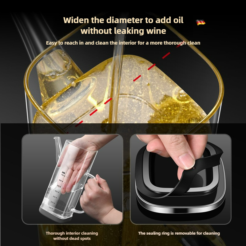 Botol Minyak Kaca Borosilikat  - Kitchen Baking Essentials ulasan dan harga