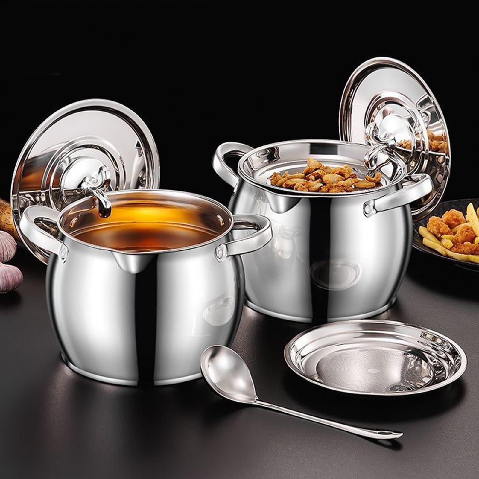 Wadah Minyak Stainless Steel,  - Kitchen Baking Canisters ulasan dan harga