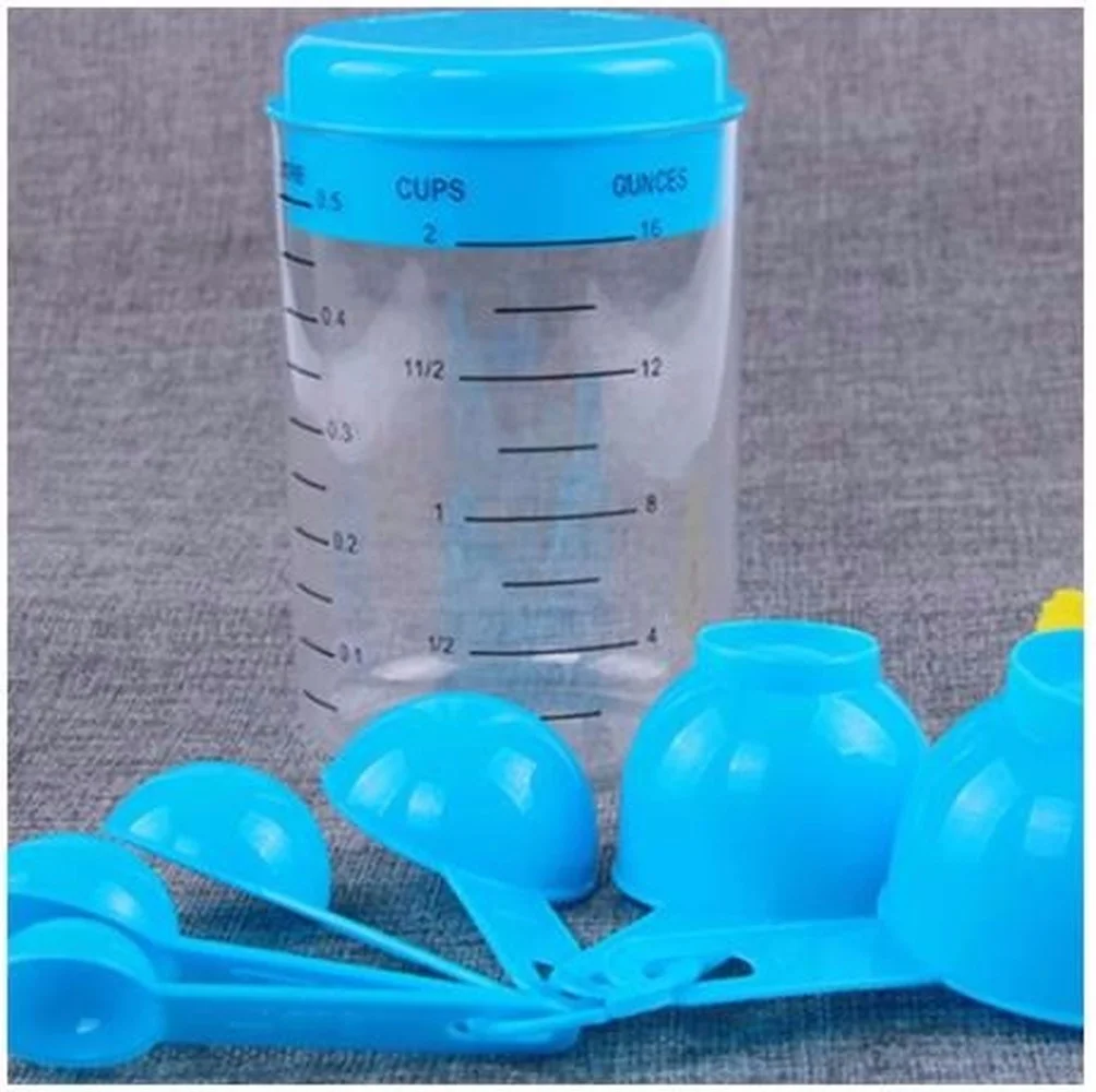 7 Buah/Set Gelas Ukur Plastik  - Kitchen Baking Utensil Set ulasan dan harga