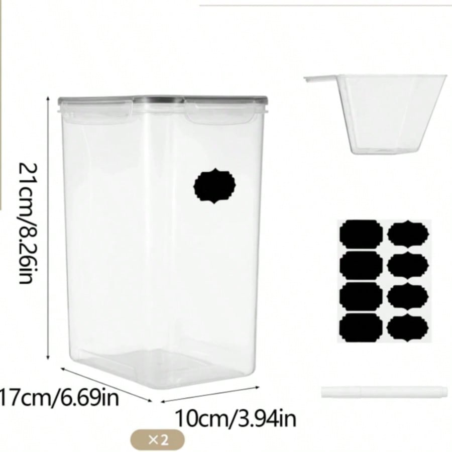 Wadah Penyimpanan Makanan Keda - Kitchen Baking Canisters ulasan dan harga