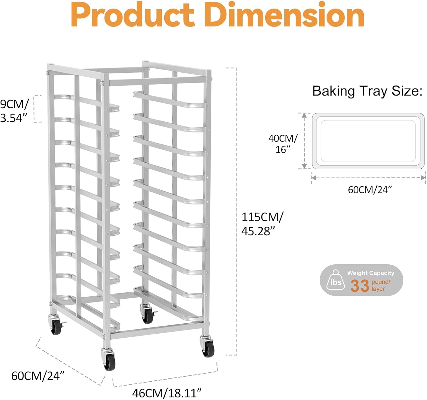 Rak Pemanggang Kue Stainless S - Kitchen Baking Trolley ulasan dan harga
