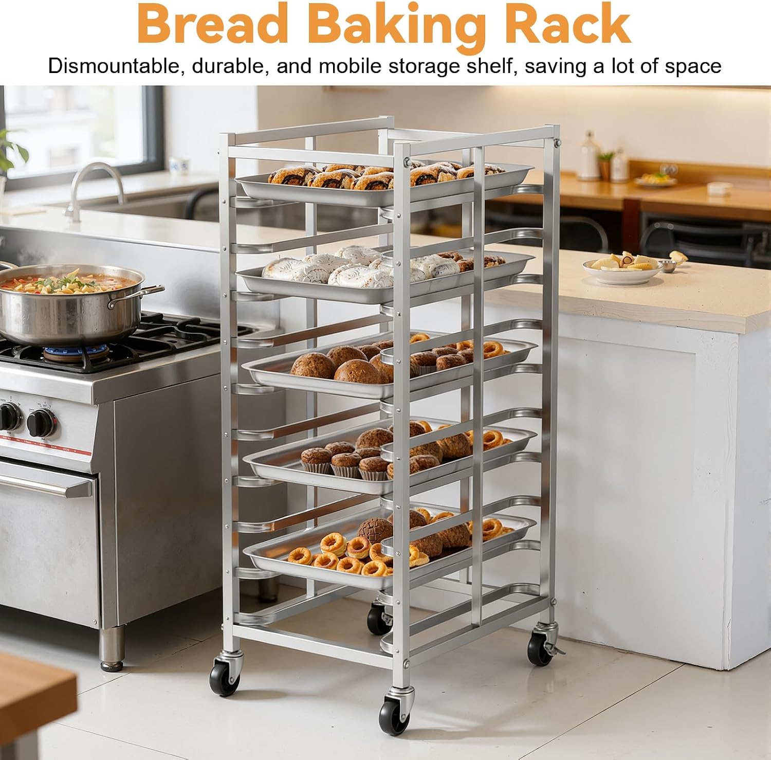 Rak Pemanggang Kue Stainless S - Kitchen Baking Trolley ulasan dan harga