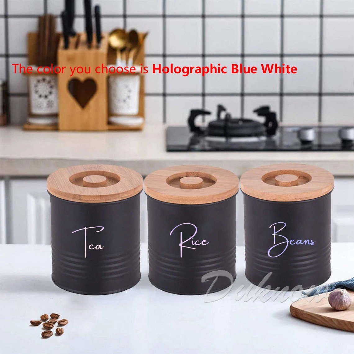 Stiker Label Stoples Organisas - Kitchen Baking Canisters ulasan dan harga