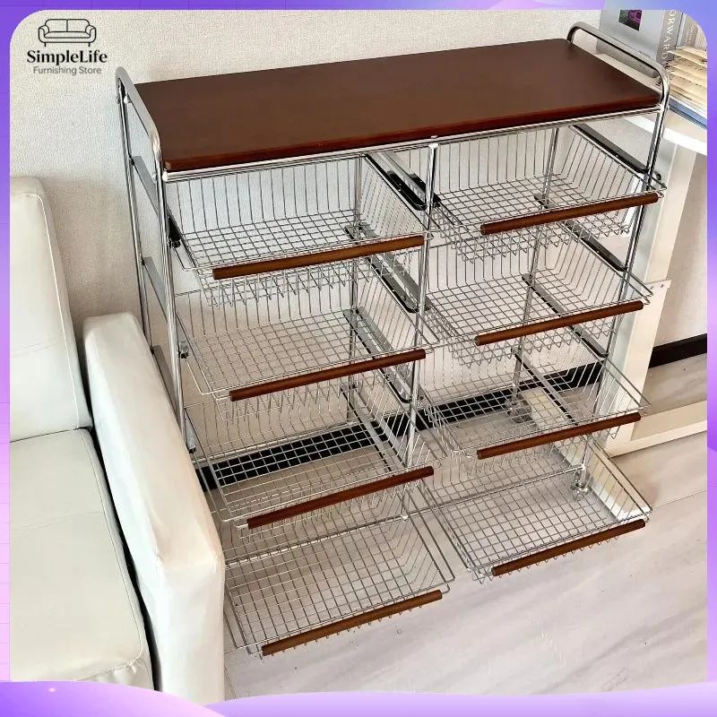 Troli Dapur Retro Beroda, Kera - Kitchen Baking Trolley ulasan dan harga