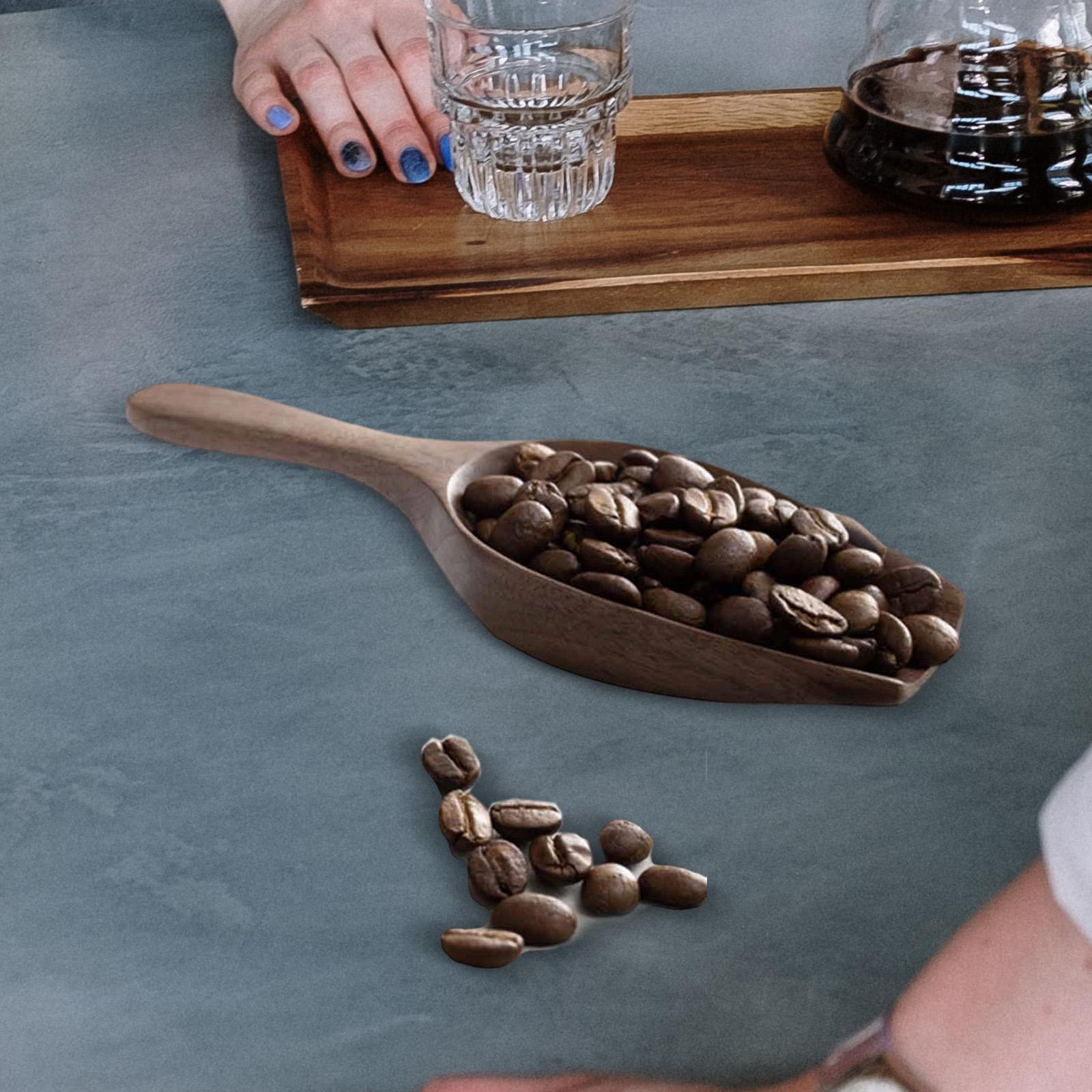Sendok Takar Kopi Kayu Solid,  - Kitchen Baking Canisters ulasan dan harga