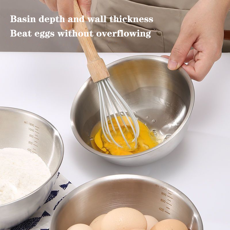 1 Set Mangkuk Stainless Steel  - Kitchen Baking Essentials ulasan dan harga