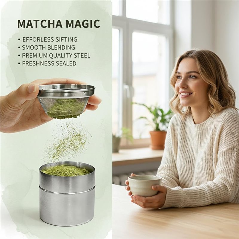 AB66-Pengocok Bubuk Matcha Sta - Kitchen Baking Canisters ulasan dan harga