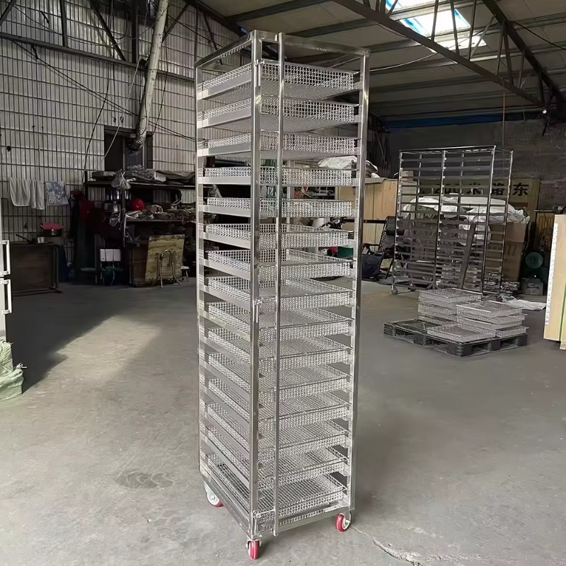 Troli Panggang Baja Anti Karat - Kitchen Baking Trolley ulasan dan harga