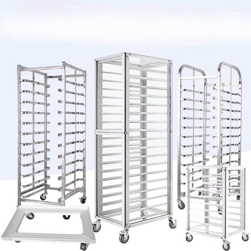 Troli rak nampan aluminium kom - Kitchen Baking Trolley ulasan dan harga