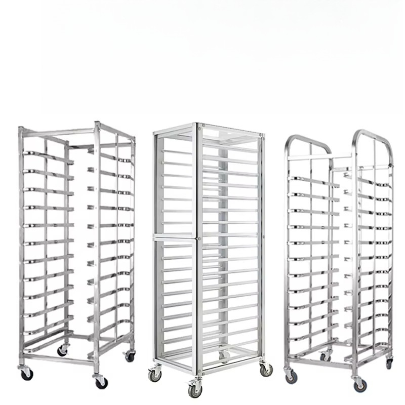Troli rak nampan aluminium kom - Kitchen Baking Trolley ulasan dan harga