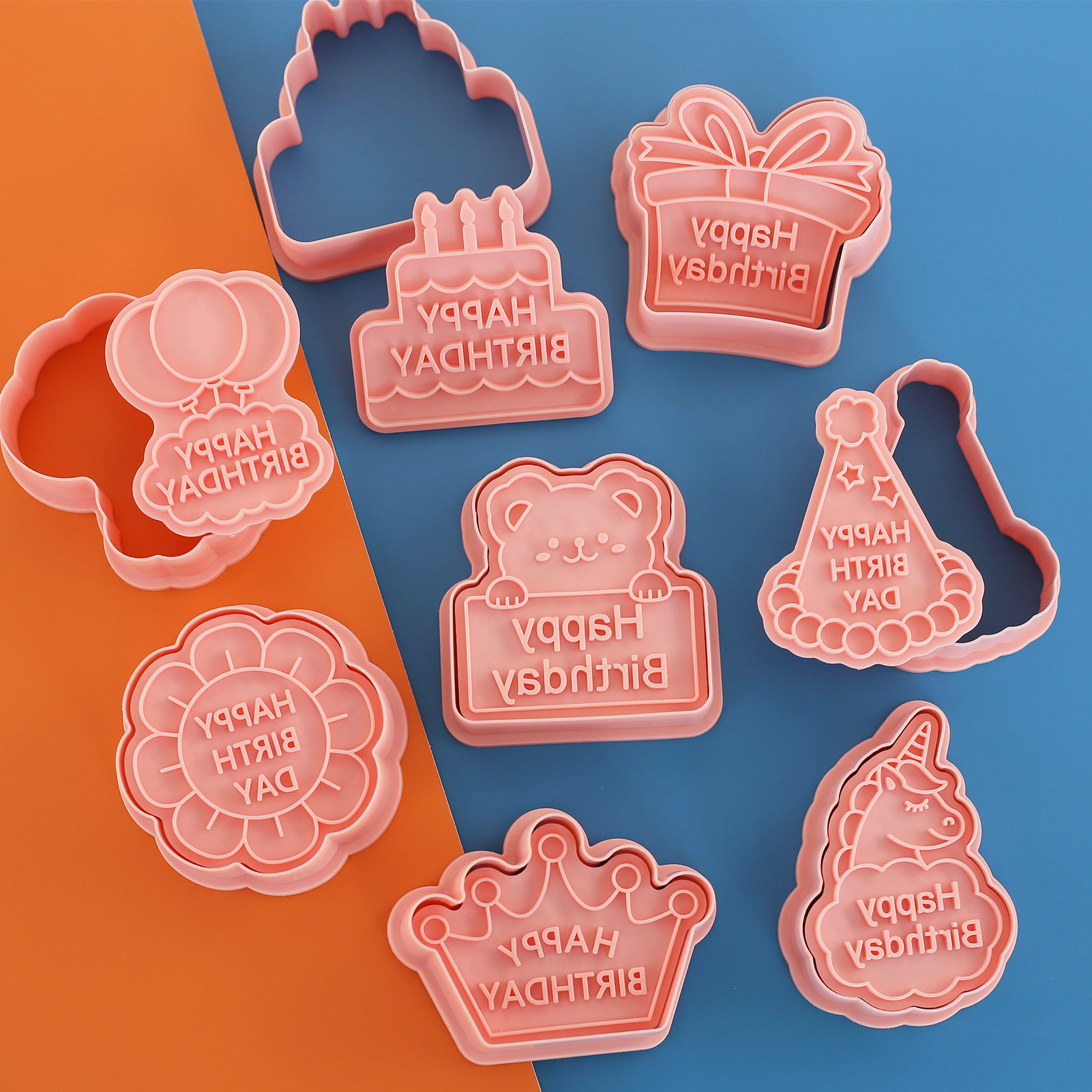8pcs Cetakan Kue Ulang Tahun d - Baking Kitchen Diy ulasan dan harga