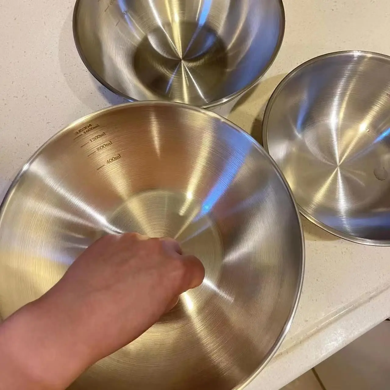1-3 Set Mangkuk Stainless Stee - Kitchen Baking Essentials ulasan dan harga