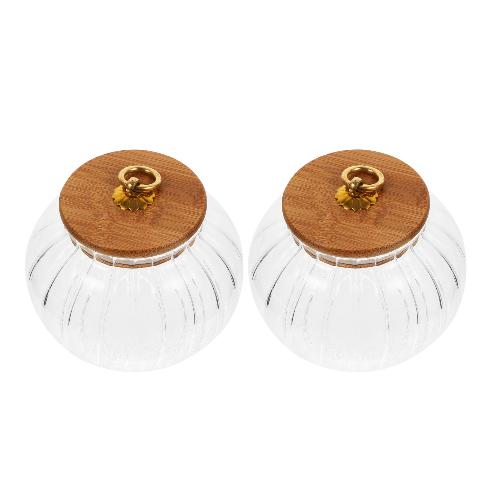 2 Buah Stoples Kaca Transparan - Kitchen Baking Canisters ulasan dan harga