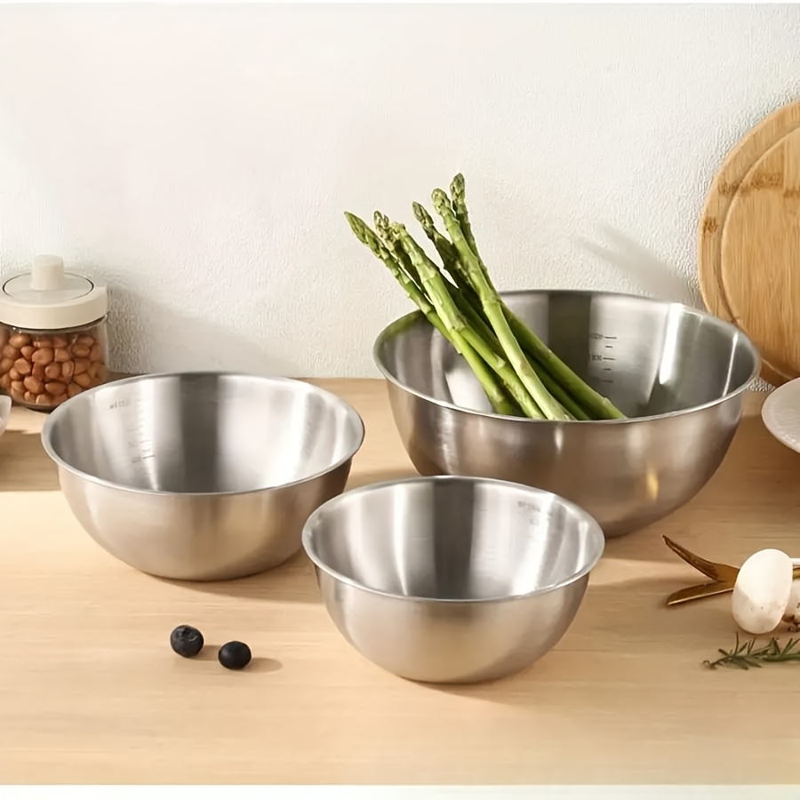 3 Buah Set Mangkuk Salad Baja  - Kitchen Baking Cooking ulasan dan harga