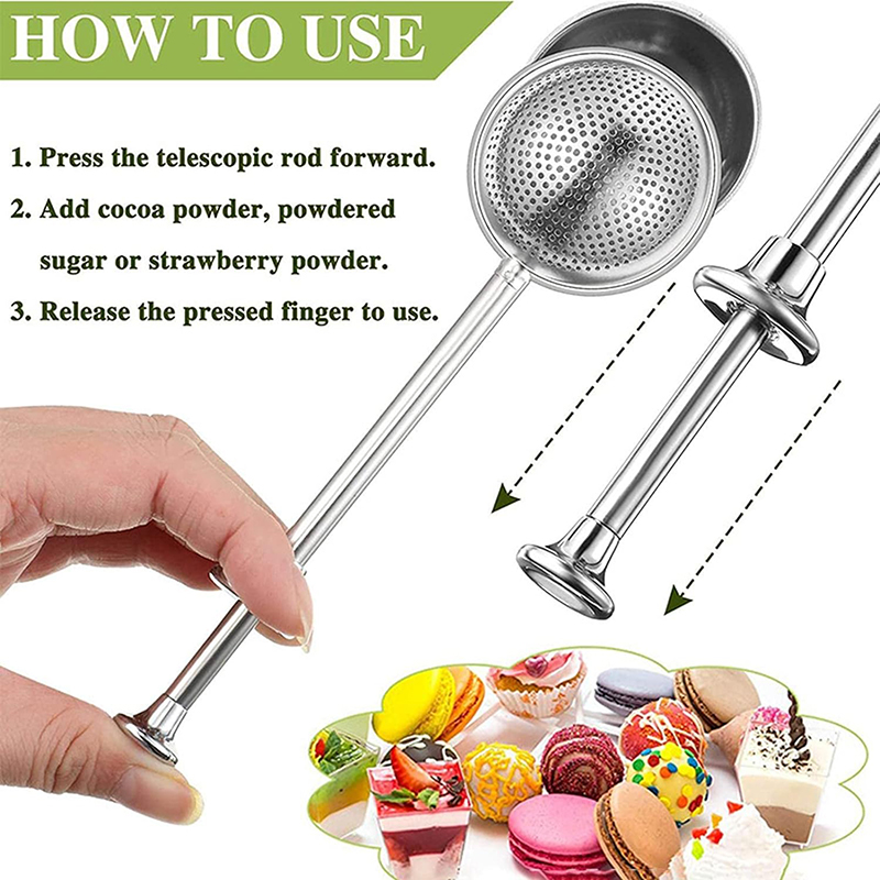 Sendok Saringan Tepung Stainle - Kitchen Baker ulasan dan harga