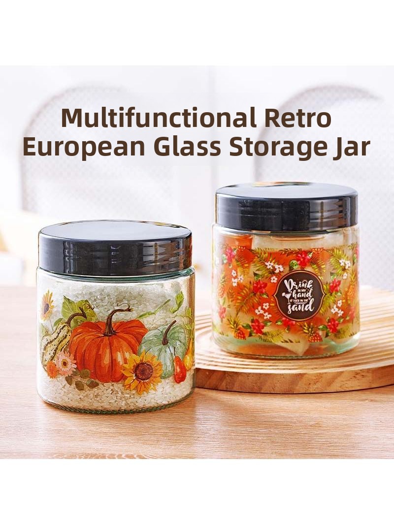 Toples Penyimpanan Kaca Tebal  - Kitchen Baking Canisters ulasan dan harga