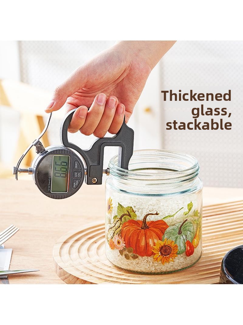 Toples Penyimpanan Kaca Tebal  - Kitchen Baking Canisters ulasan dan harga