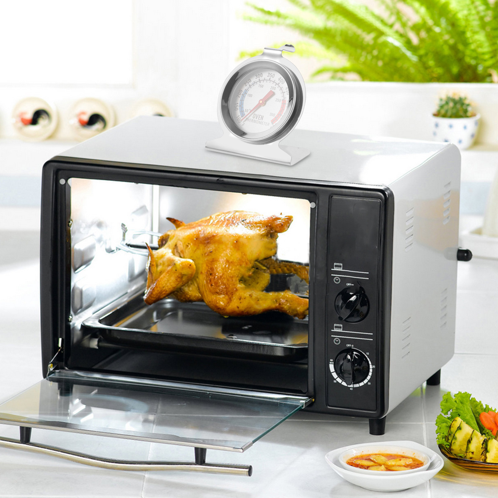 2Pcs Termometer Oven Stainless - Kitchen Baking Cooking ulasan dan harga