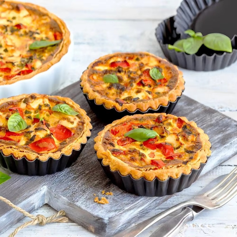 1pc Loyang Tart Beralur dengan - Kitchen Oven Baking Pans ulasan dan harga