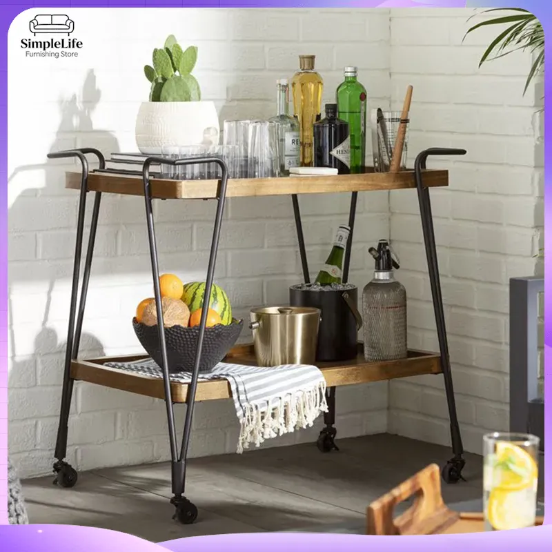 Troli Dapur Beroda, Kereta Dor - Kitchen Baking Trolley ulasan dan harga