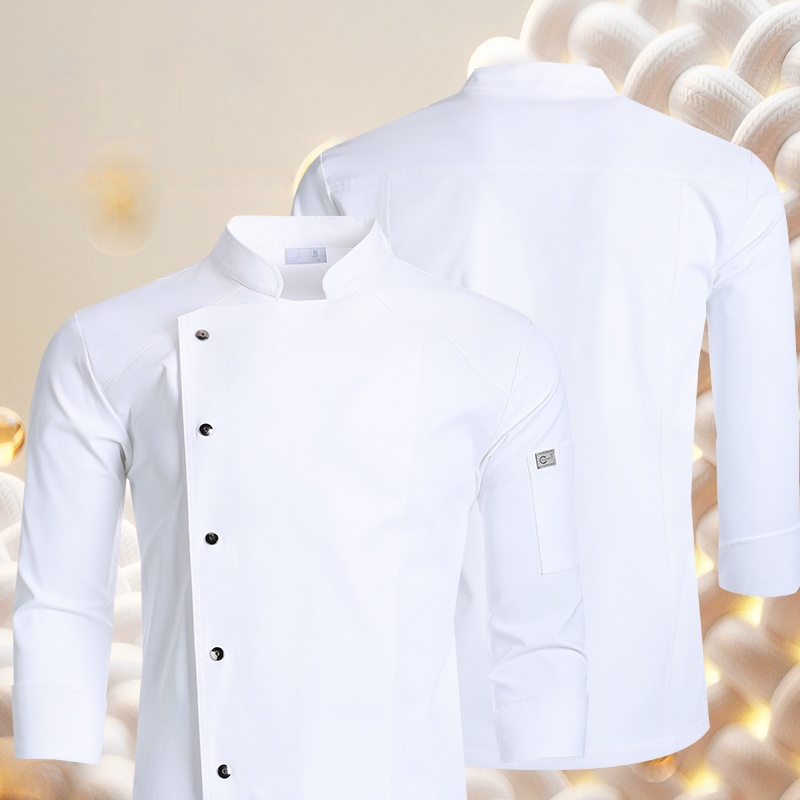 Jaket Koki Putih Baru Lengan P - Kitchen Baker ulasan dan harga